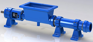 GWJ Open Throat Auger Progressive Cavity Pump